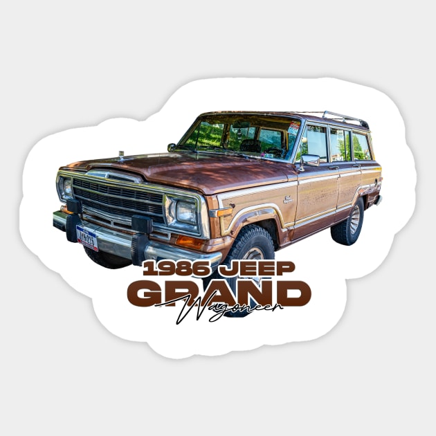 1986 Jeep Grand Wagoneer Sticker by Gestalt Imagery